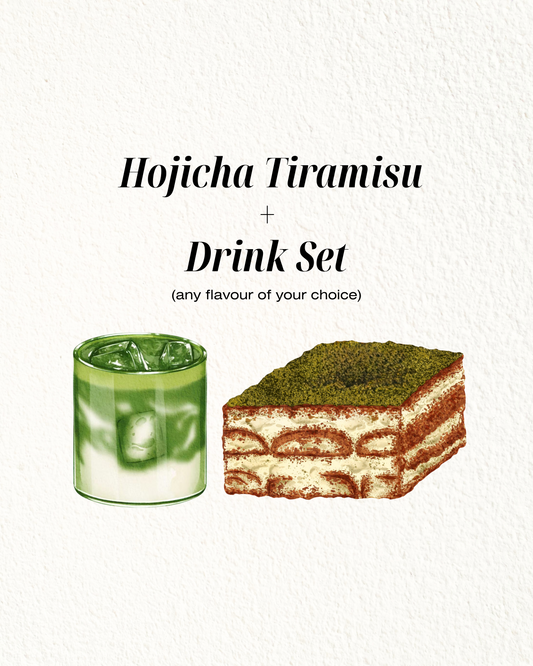 Hojicha Misu + Drink Set