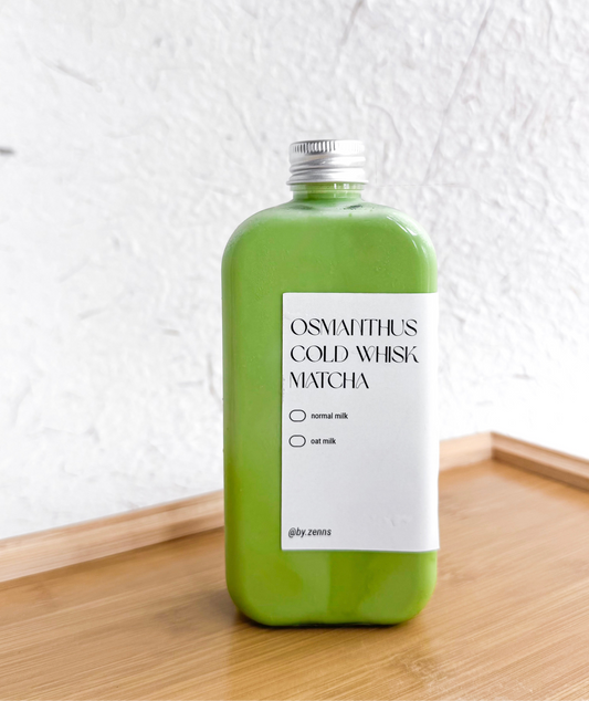 Osmanthus Cold Whisked Matcha Latte