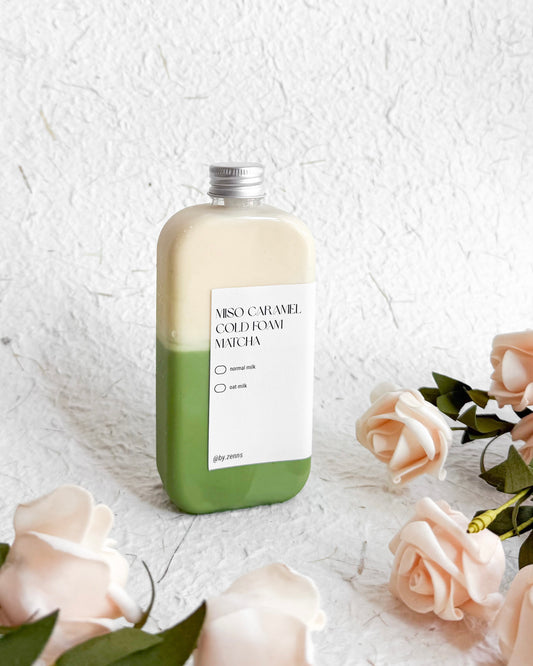 Miso Caramel Cold Foam Matcha