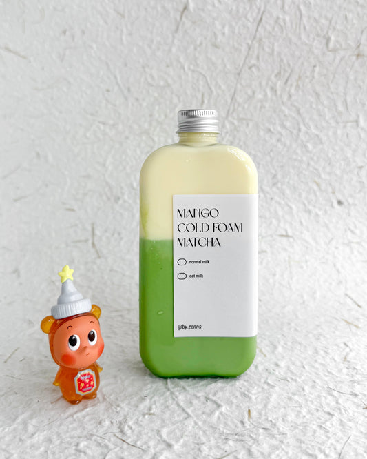 Mango Cold Foam Matcha Latte