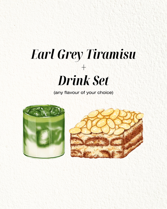 Earl Grey Misu + Drink Set